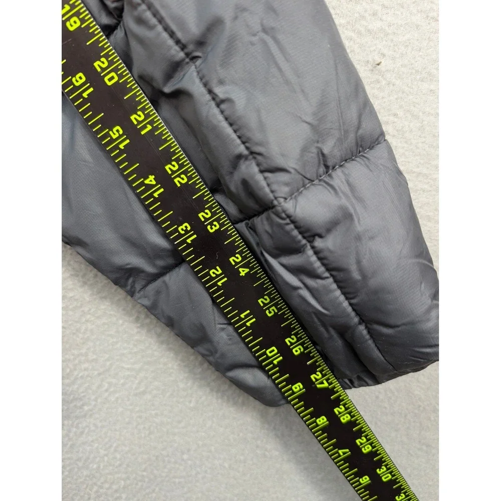 Columbia Puffer Jacket Hooded Insulated Men's XL Gray Purple Nylon Colorblock